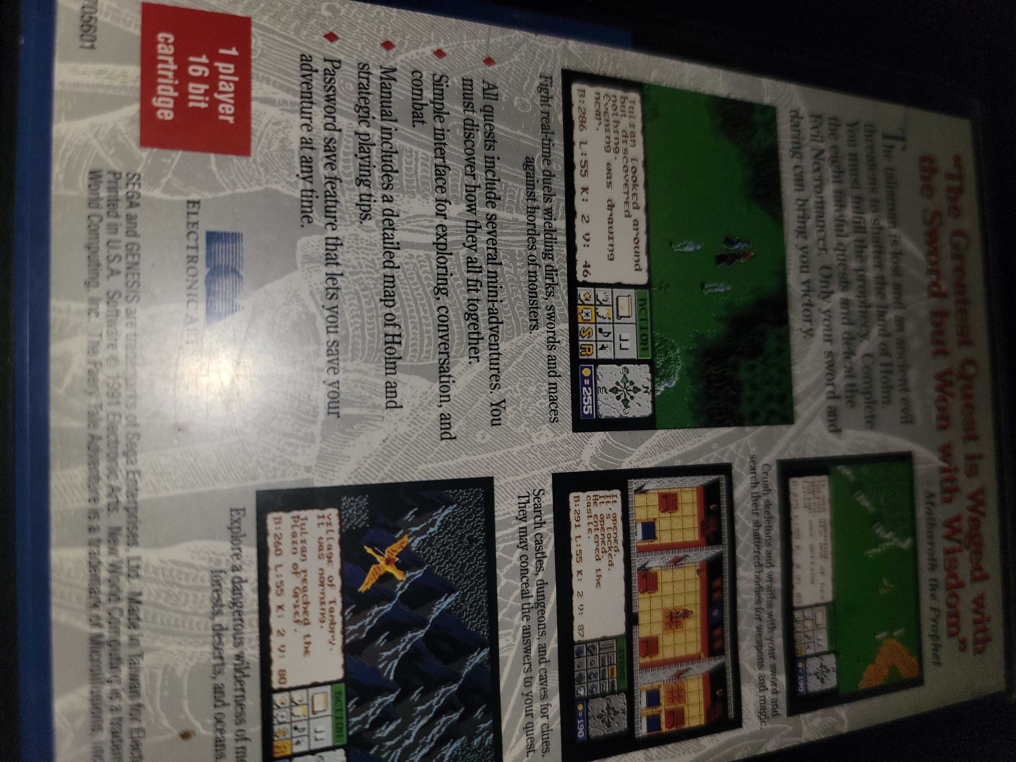 The Faerytale Adventure, Sega Genesis